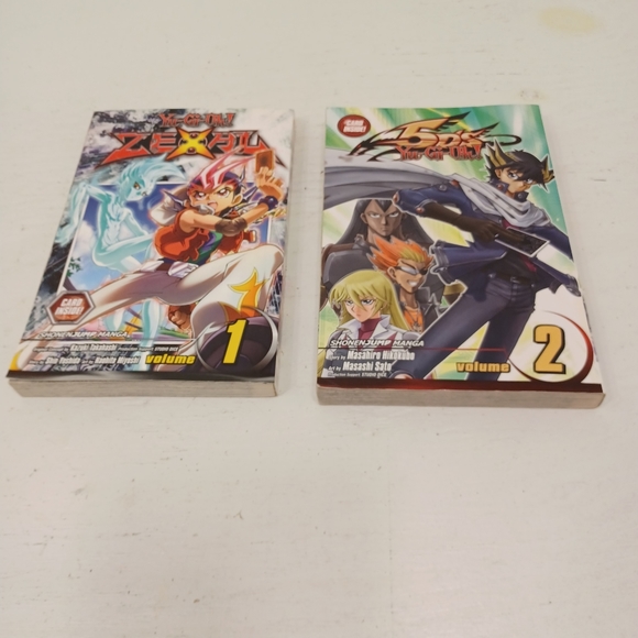 Yu Gi Oh Shonen Jump Manga edition lot of 2 Manga books 5D's  Zexal - Picture 1 of 3